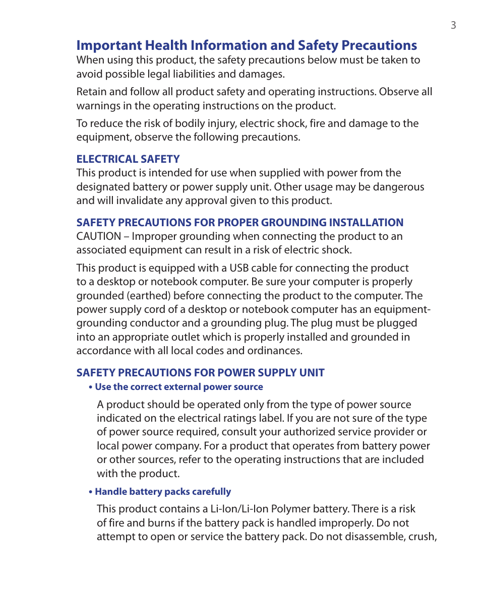 HTC EMC220 User Manual | Page 3 / 172