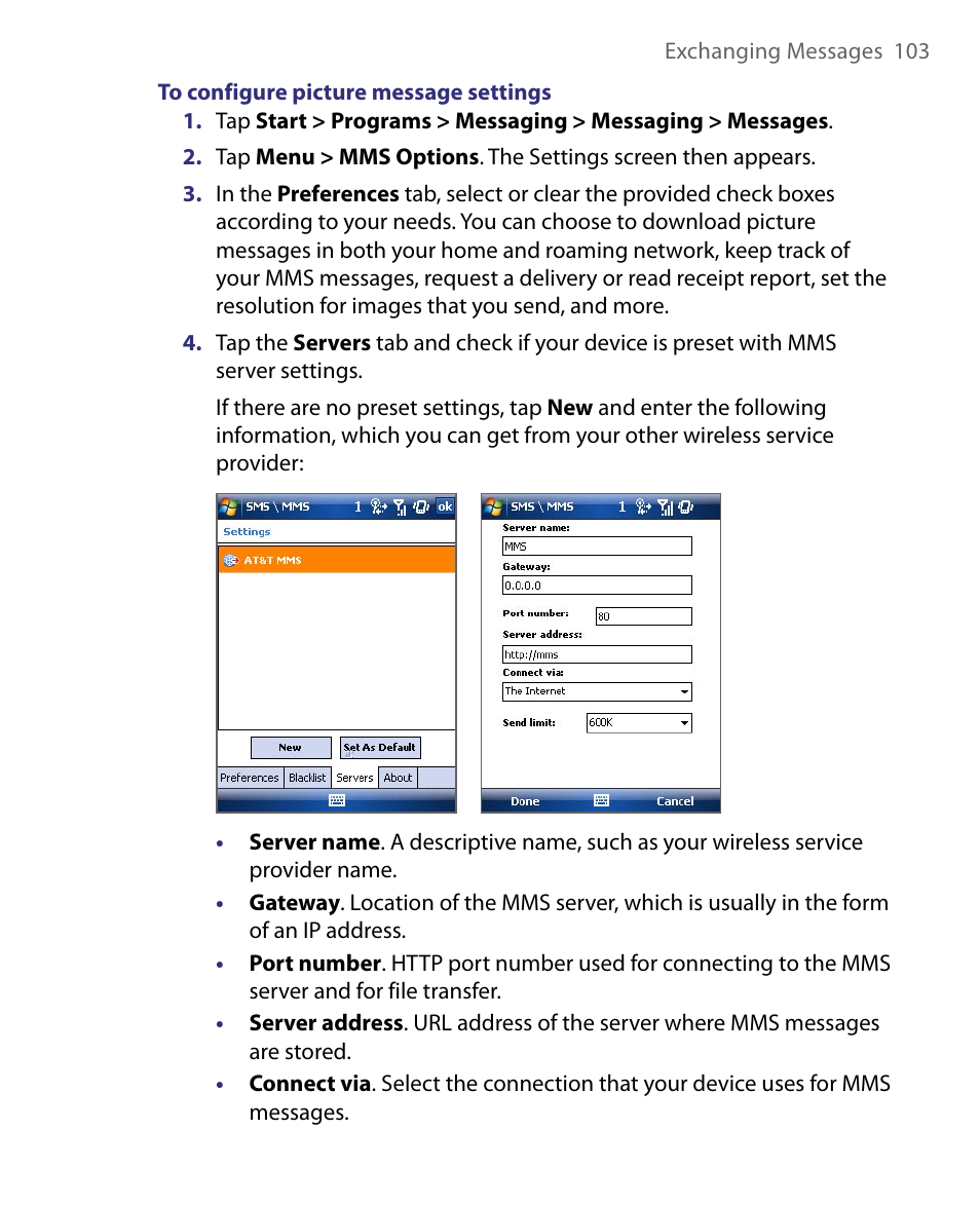 HTC Tilt 8900 User Manual | Page 103 / 240