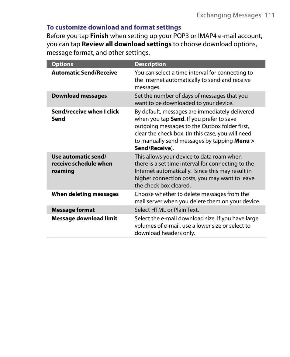 HTC Tilt 8900 User Manual | Page 111 / 240