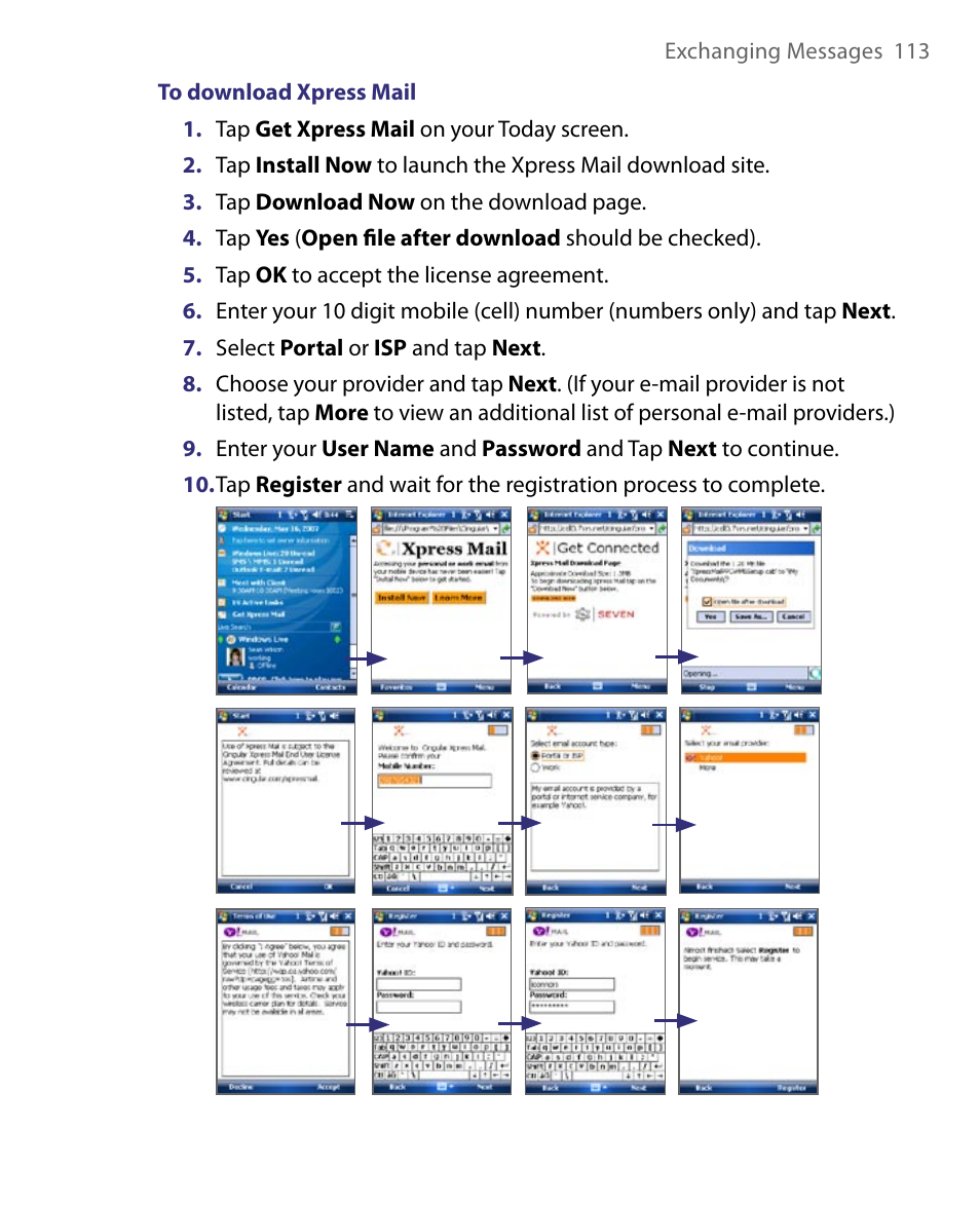 HTC Tilt 8900 User Manual | Page 113 / 240