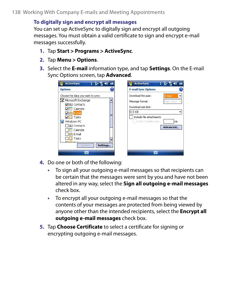 HTC Tilt 8900 User Manual | Page 138 / 240