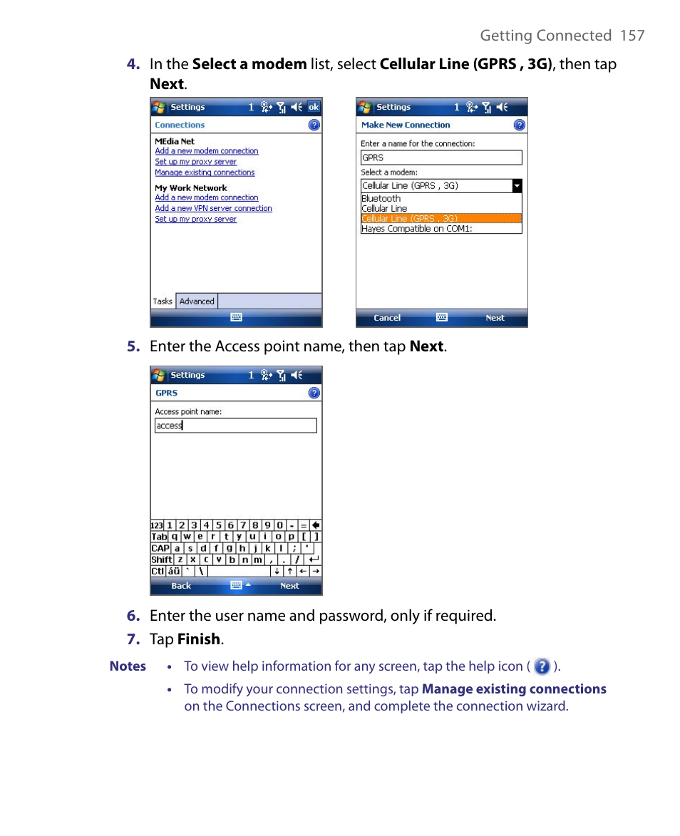 HTC Tilt 8900 User Manual | Page 157 / 240