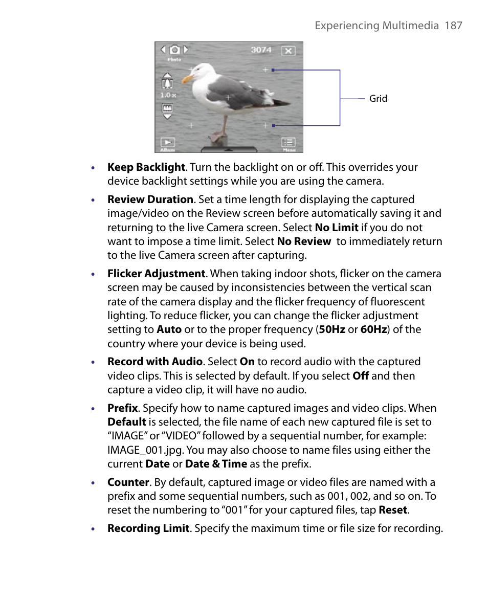 HTC Tilt 8900 User Manual | Page 187 / 240