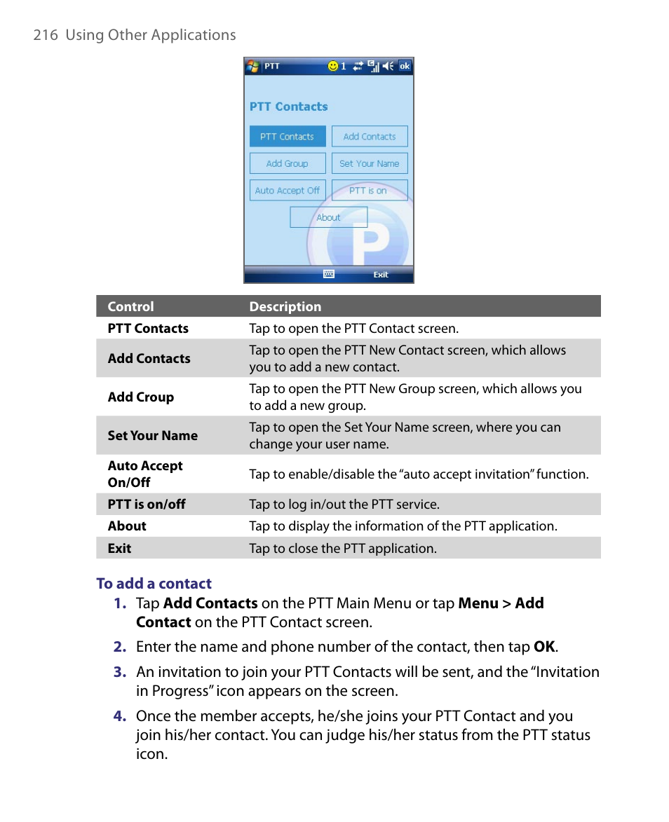 HTC Tilt 8900 User Manual | Page 216 / 240