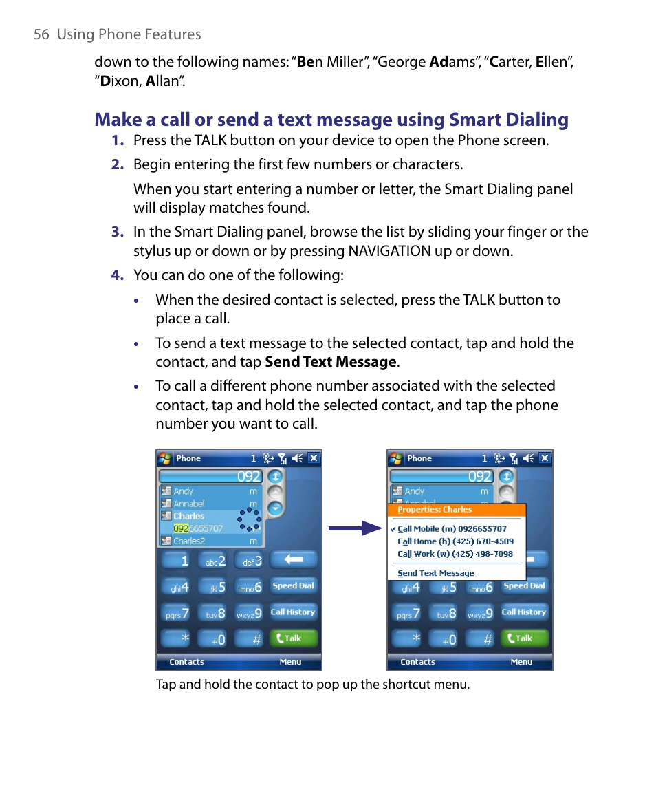HTC Tilt 8900 User Manual | Page 56 / 240