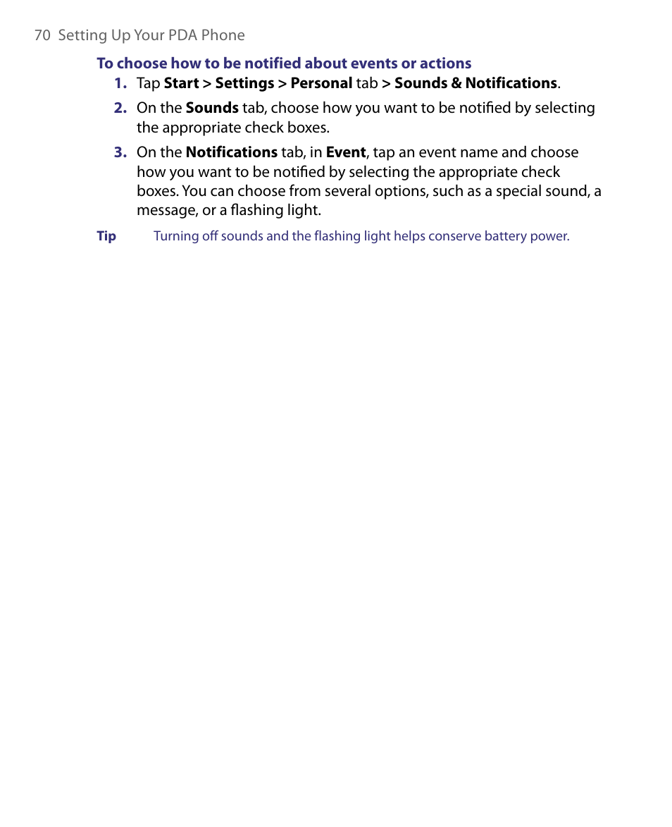 HTC Tilt 8900 User Manual | Page 70 / 240
