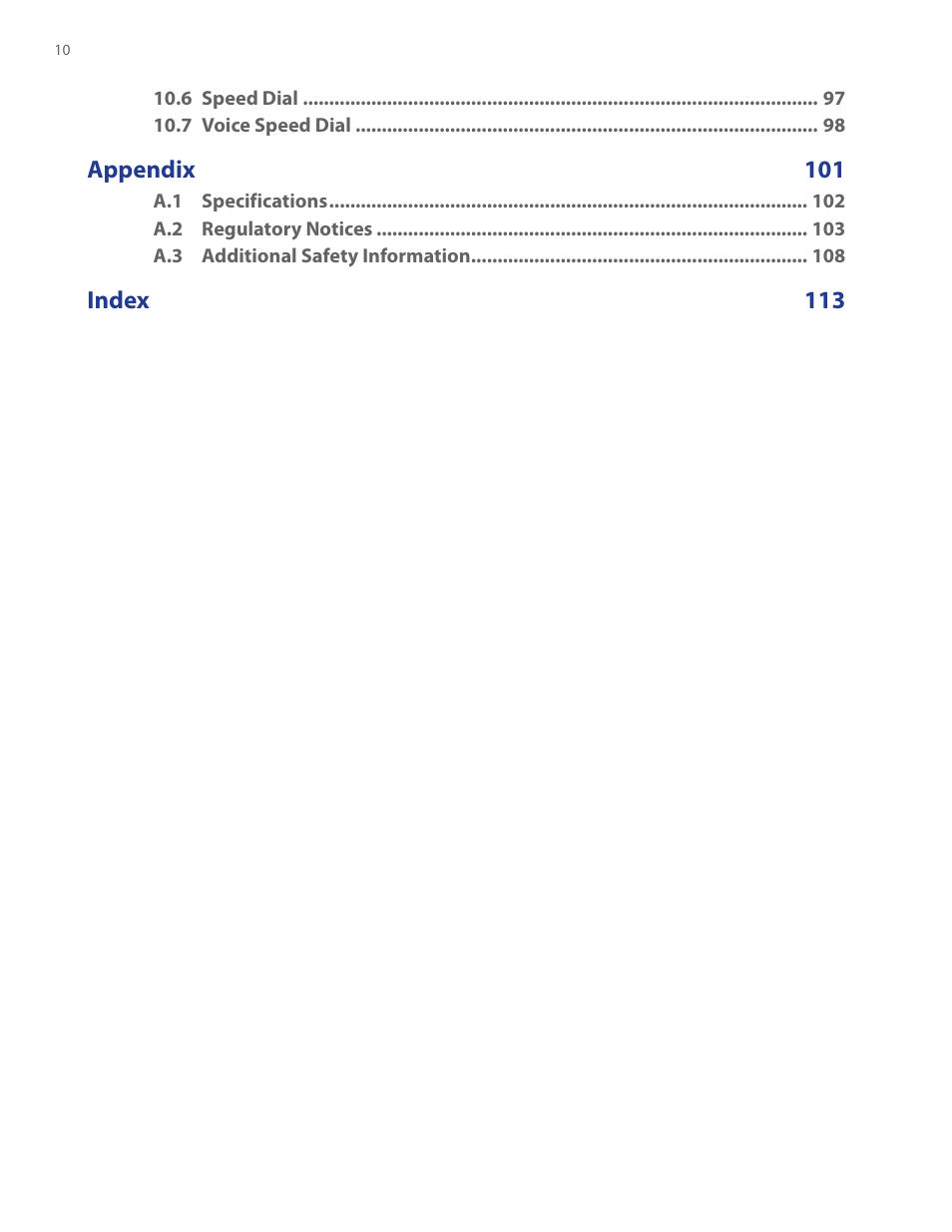 HTC SMT5800 User Manual | Page 10 / 116