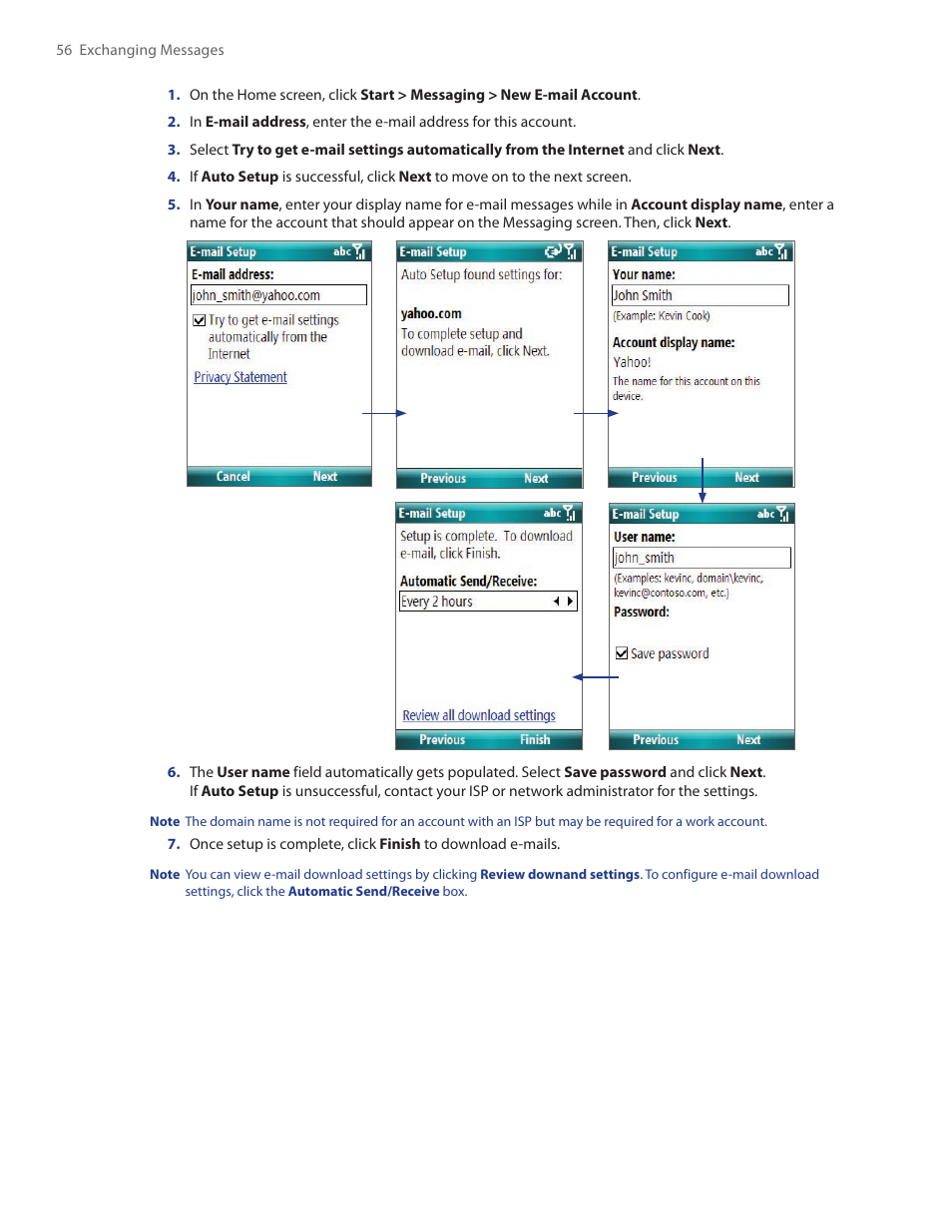 HTC SMT5800 User Manual | Page 56 / 116