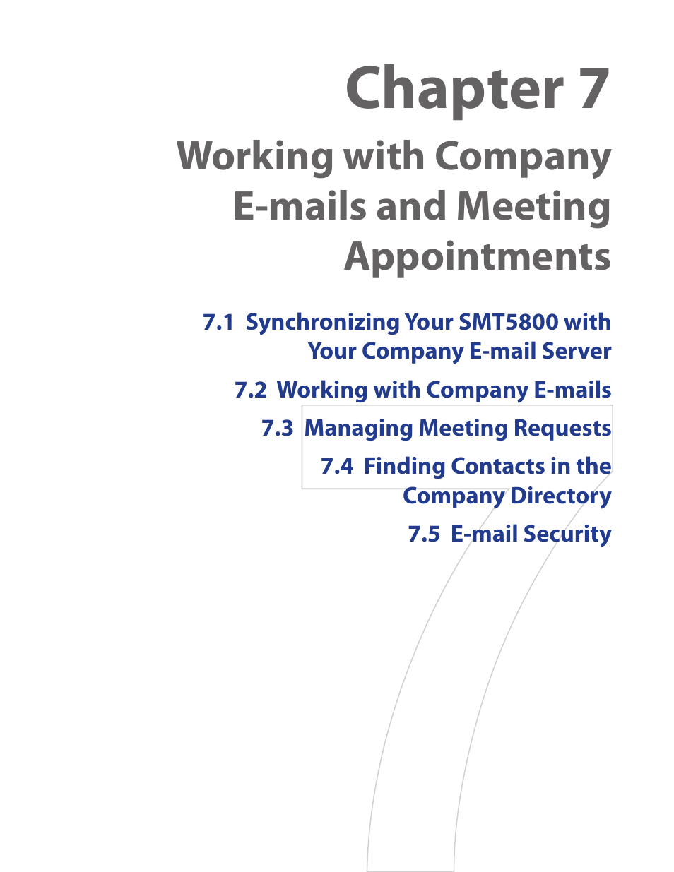 Chapter 7 | HTC SMT5800 User Manual | Page 61 / 116