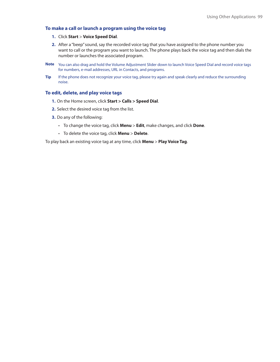 HTC SMT5800 User Manual | Page 99 / 116