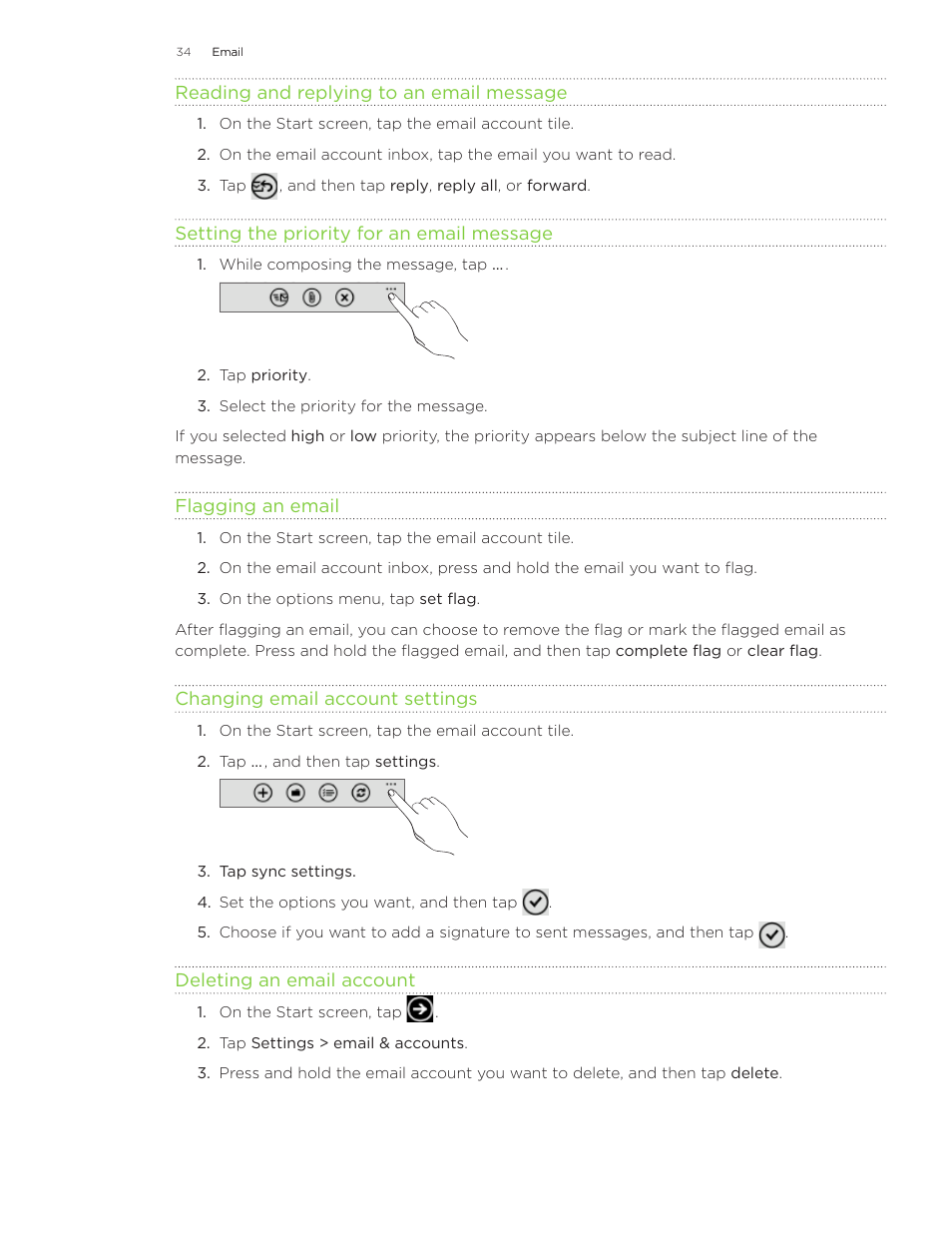 HTC 7 User Manual | Page 34 / 74