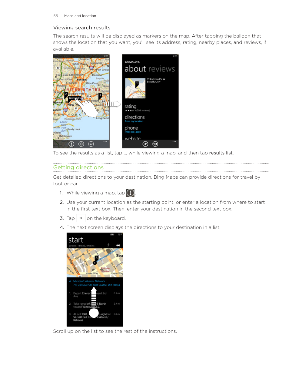 HTC 7 User Manual | Page 56 / 74