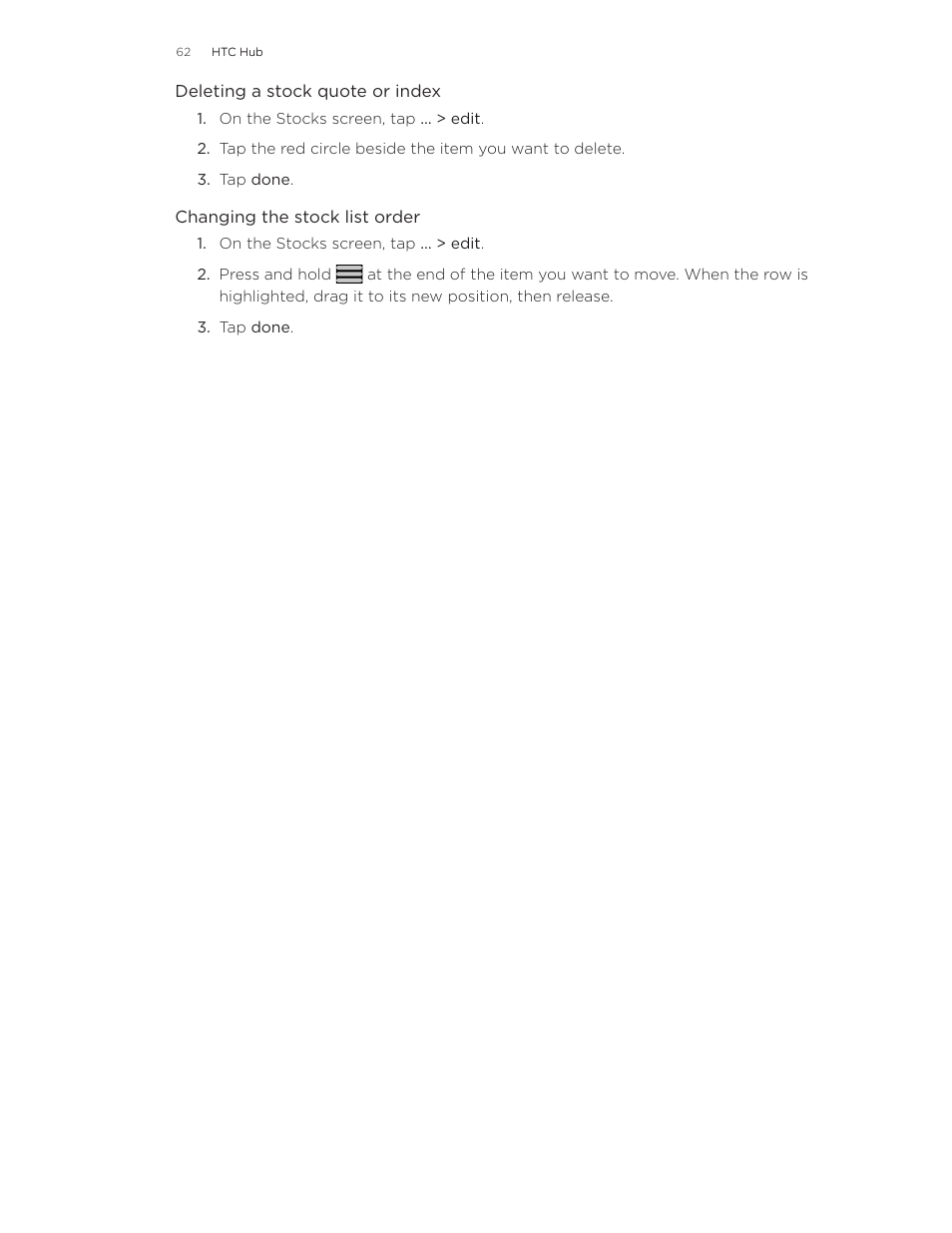 HTC 7 User Manual | Page 62 / 74