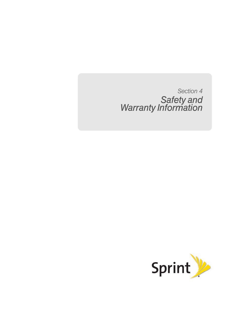 Section 4, Safety and warranty information, Section 4: safety and warranty information | HTC EVO 4G User Manual | Page 175 / 197