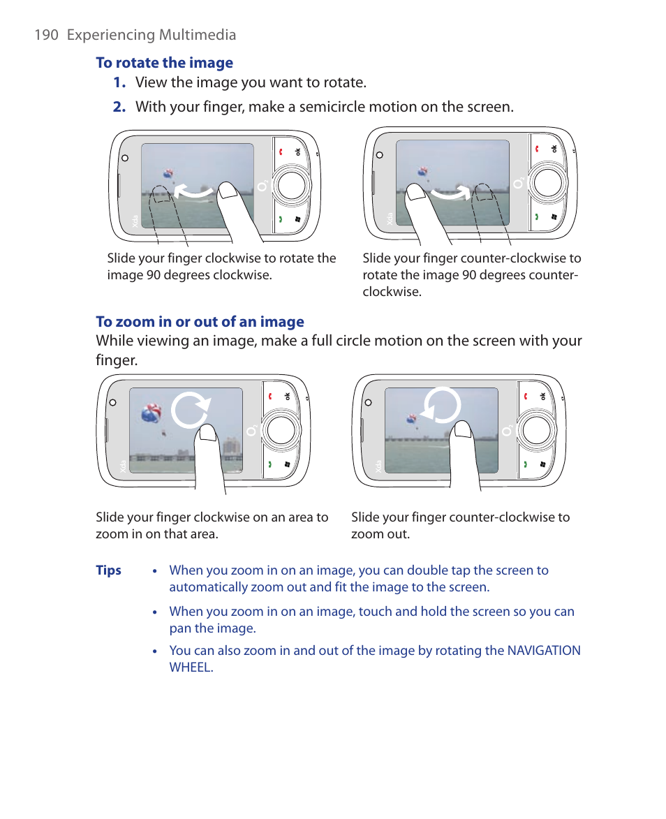 HTC Xda orbit 2 User Manual | Page 190 / 246