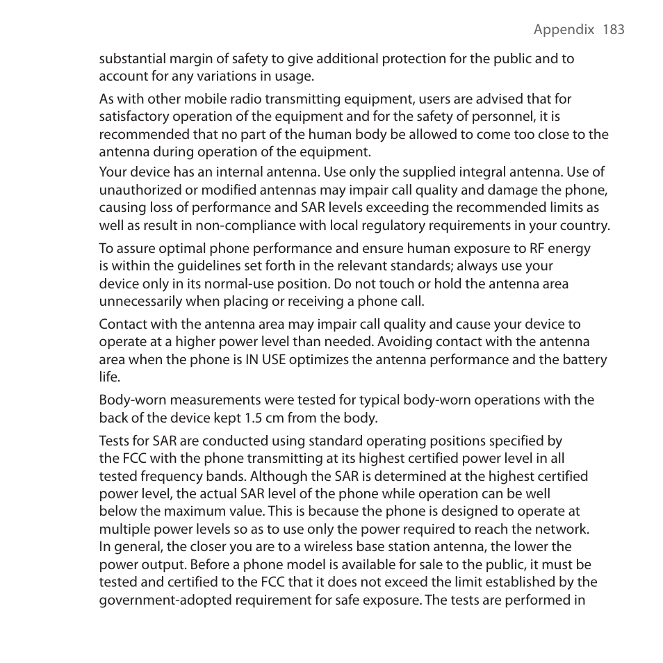 HTC Dash 3G HS S200 User Manual | Page 183 / 192