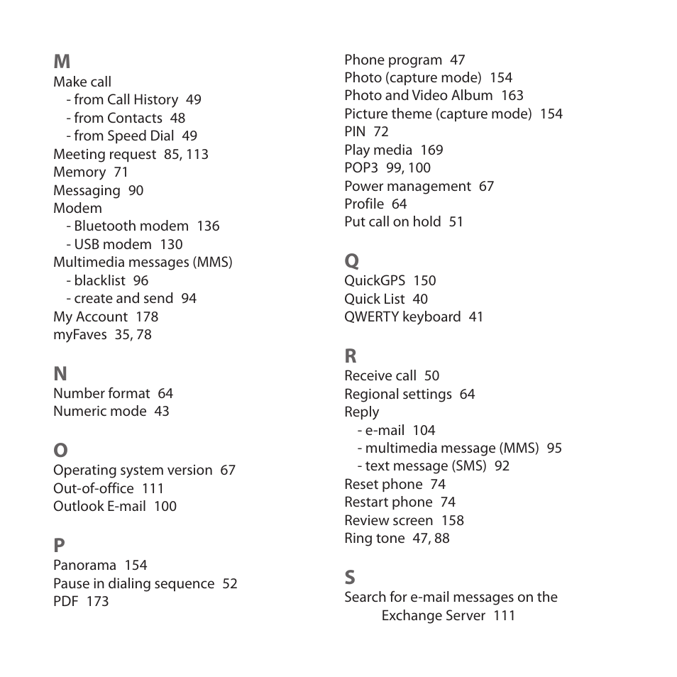 HTC Dash 3G HS S200 User Manual | Page 190 / 192