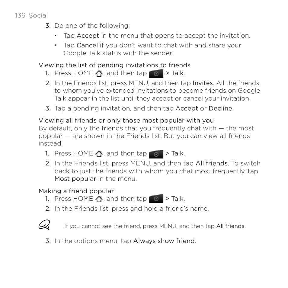 HTC DROID Incredible User Manual | Page 136 / 308