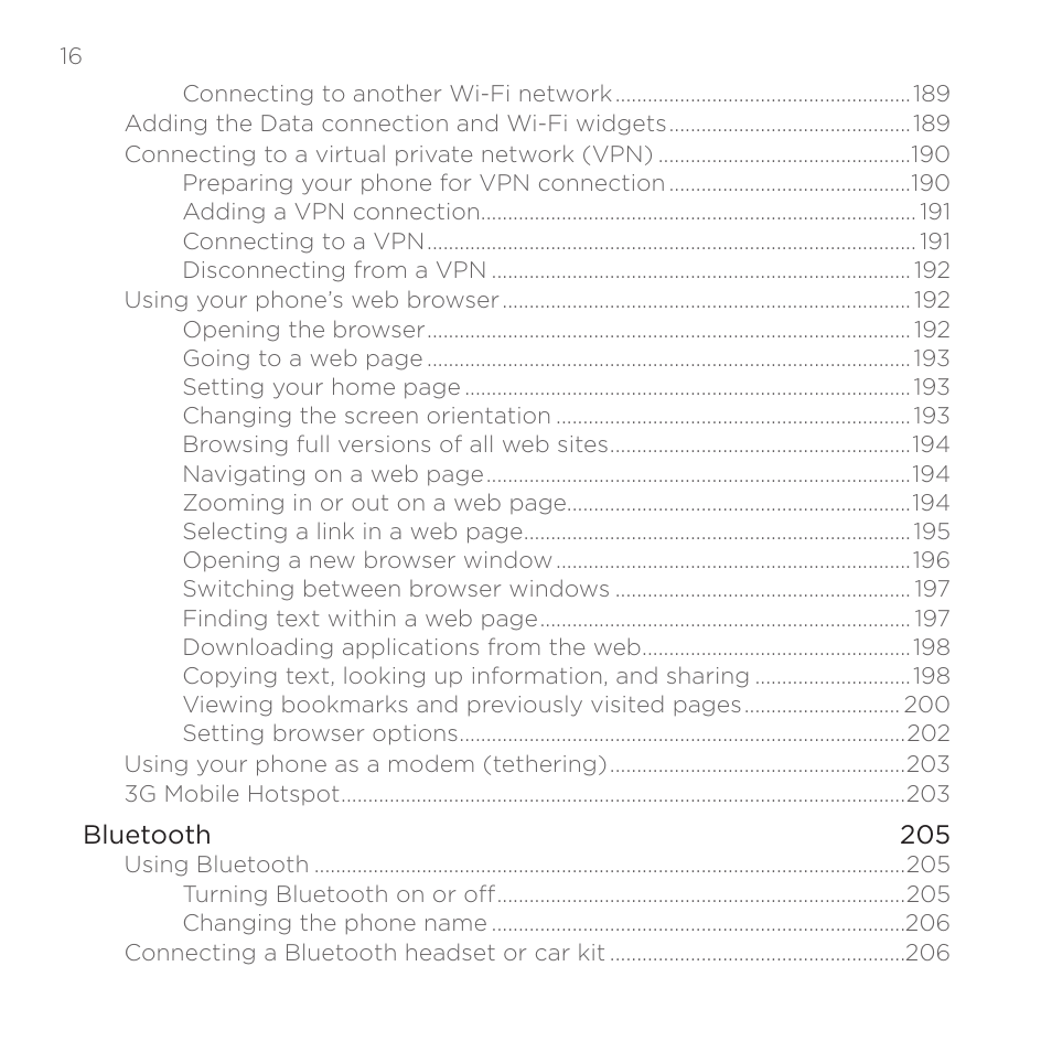 HTC DROID Incredible User Manual | Page 16 / 308