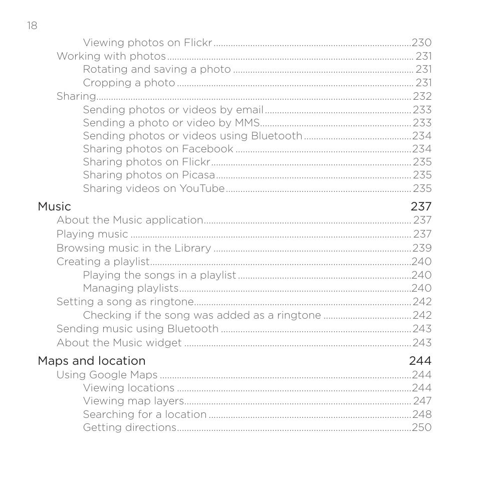 HTC DROID Incredible User Manual | Page 18 / 308