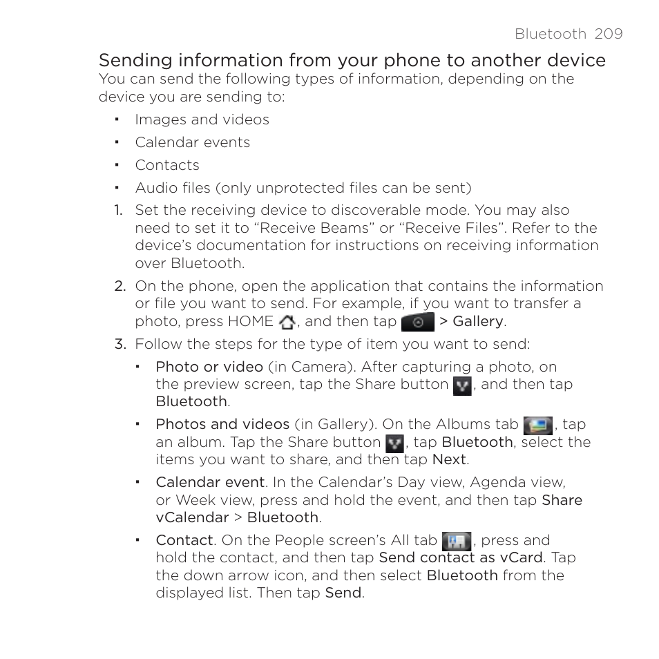 HTC DROID Incredible User Manual | Page 209 / 308