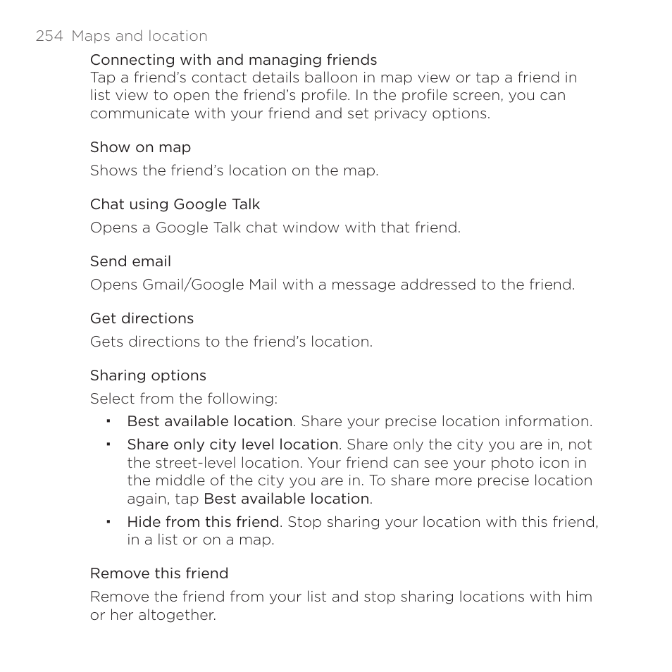 HTC DROID Incredible User Manual | Page 254 / 308