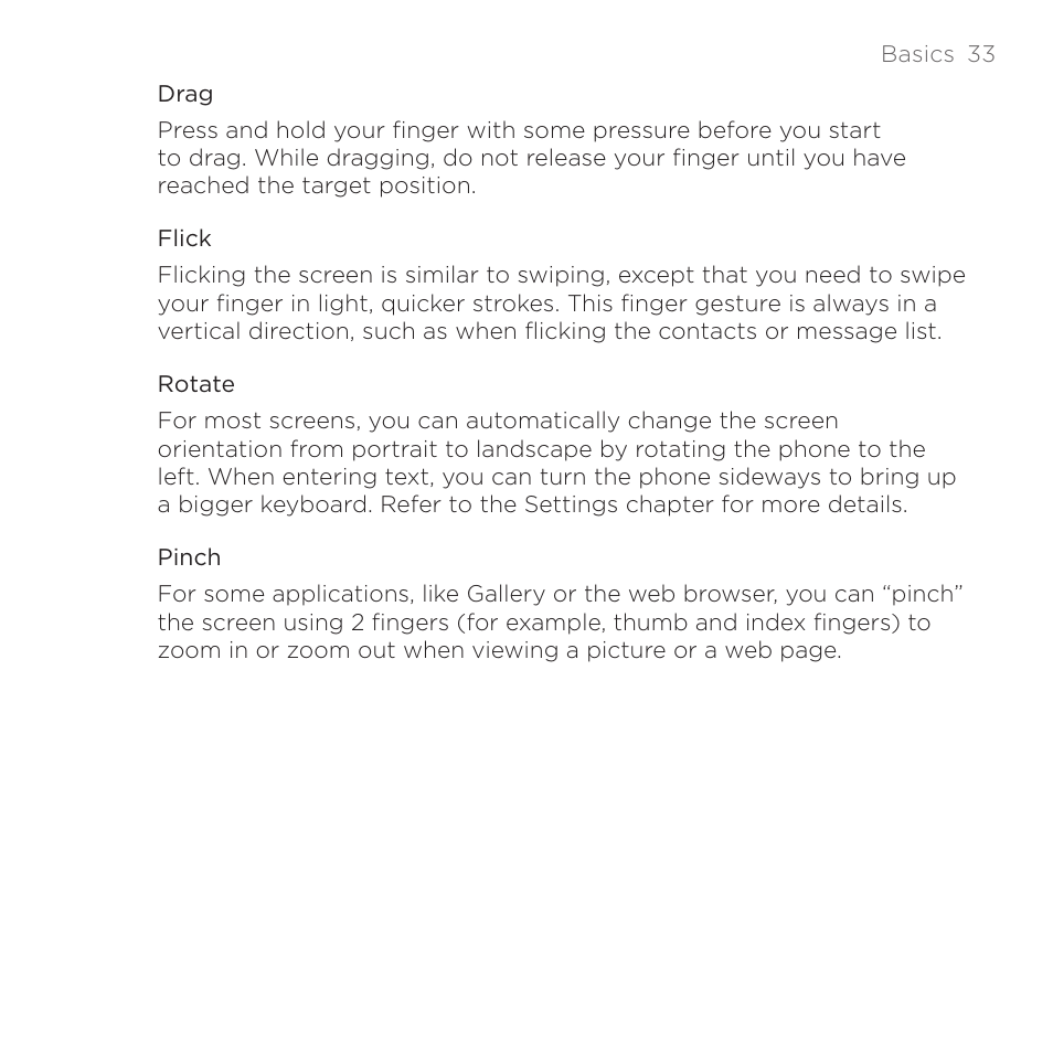 HTC DROID Incredible User Manual | Page 33 / 308