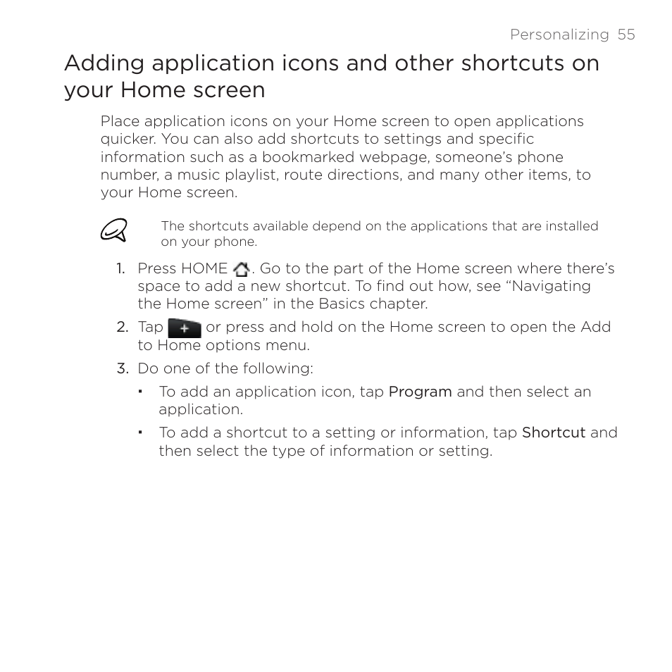 HTC DROID Incredible User Manual | Page 55 / 308