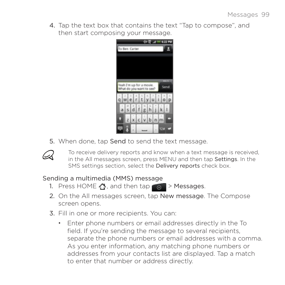 HTC DROID Incredible User Manual | Page 99 / 308