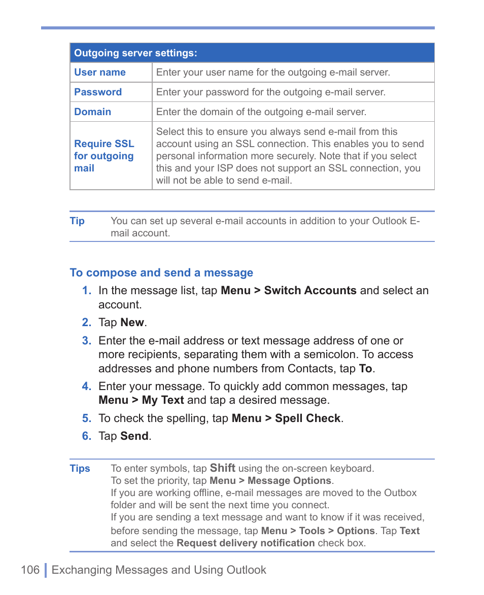 HTC 8125 User Manual | Page 106 / 192