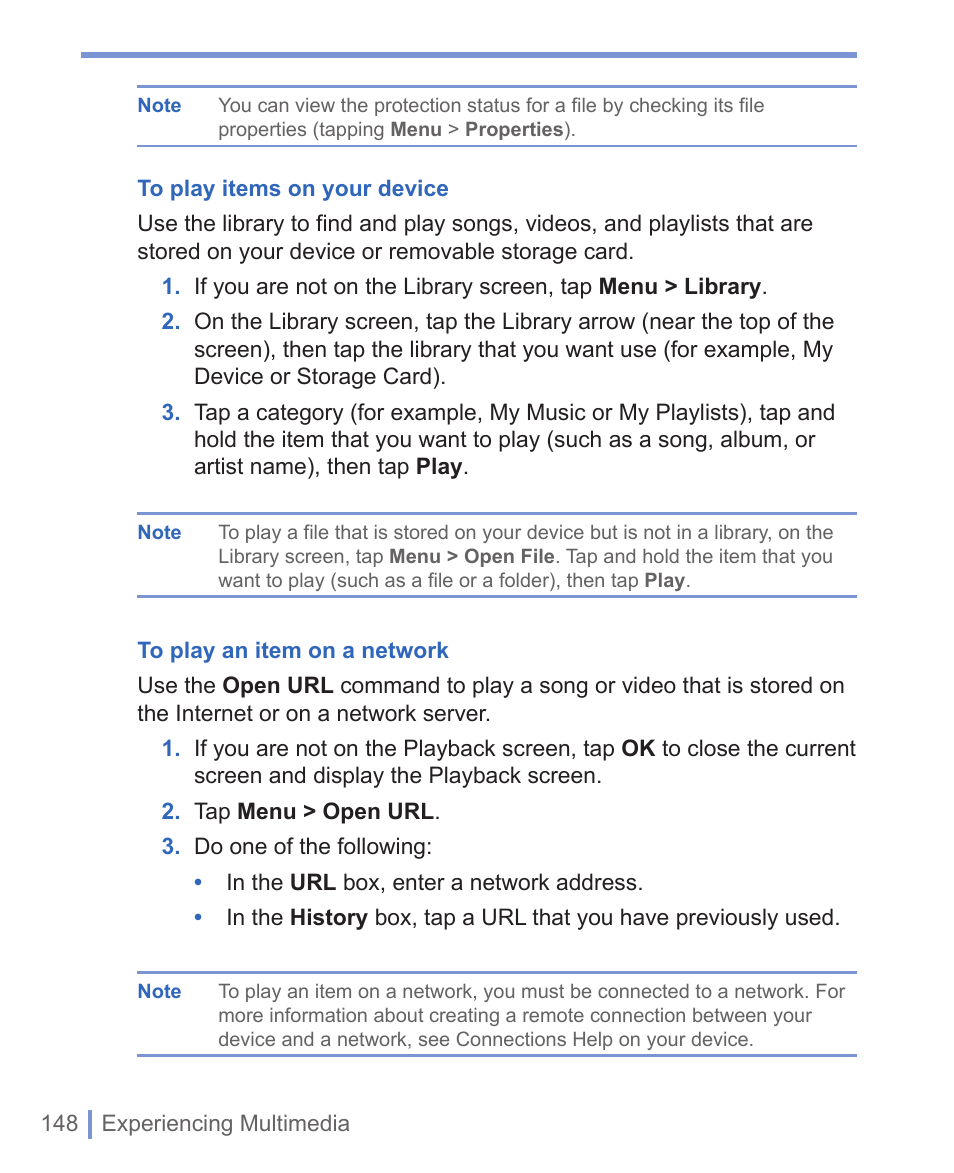 HTC 8125 User Manual | Page 148 / 192