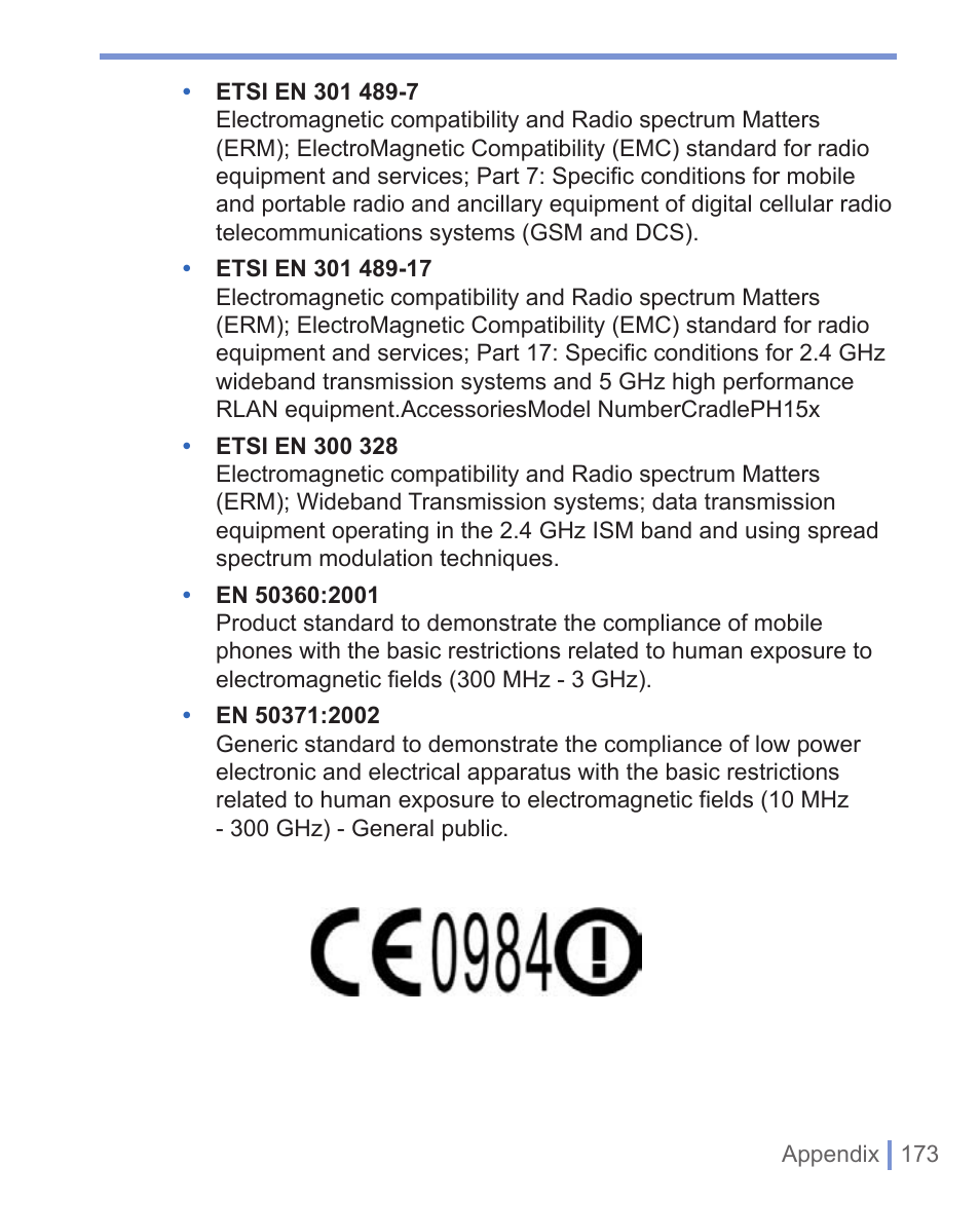 HTC 8125 User Manual | Page 173 / 192