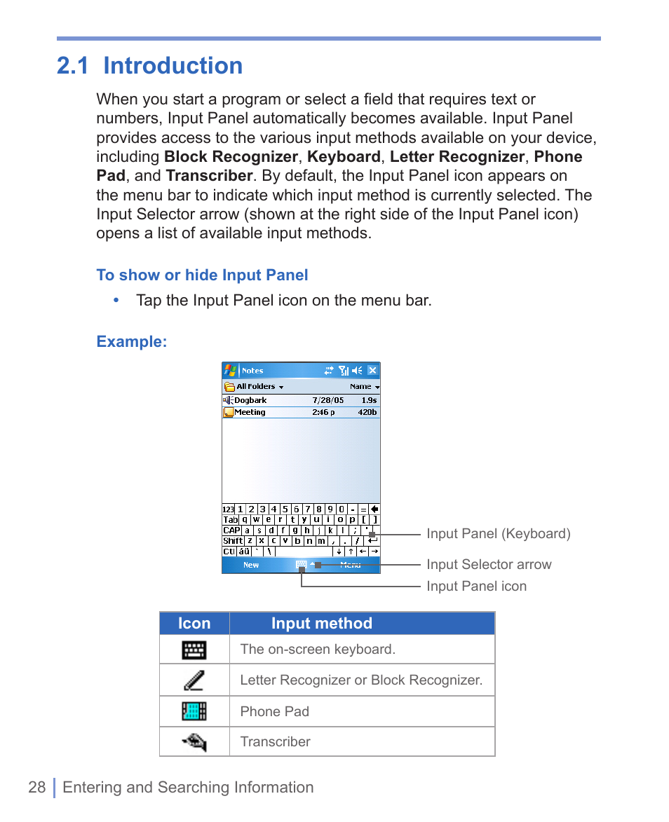1 introduction, 2 using the keyboard | HTC 8125 User Manual | Page 28 / 192