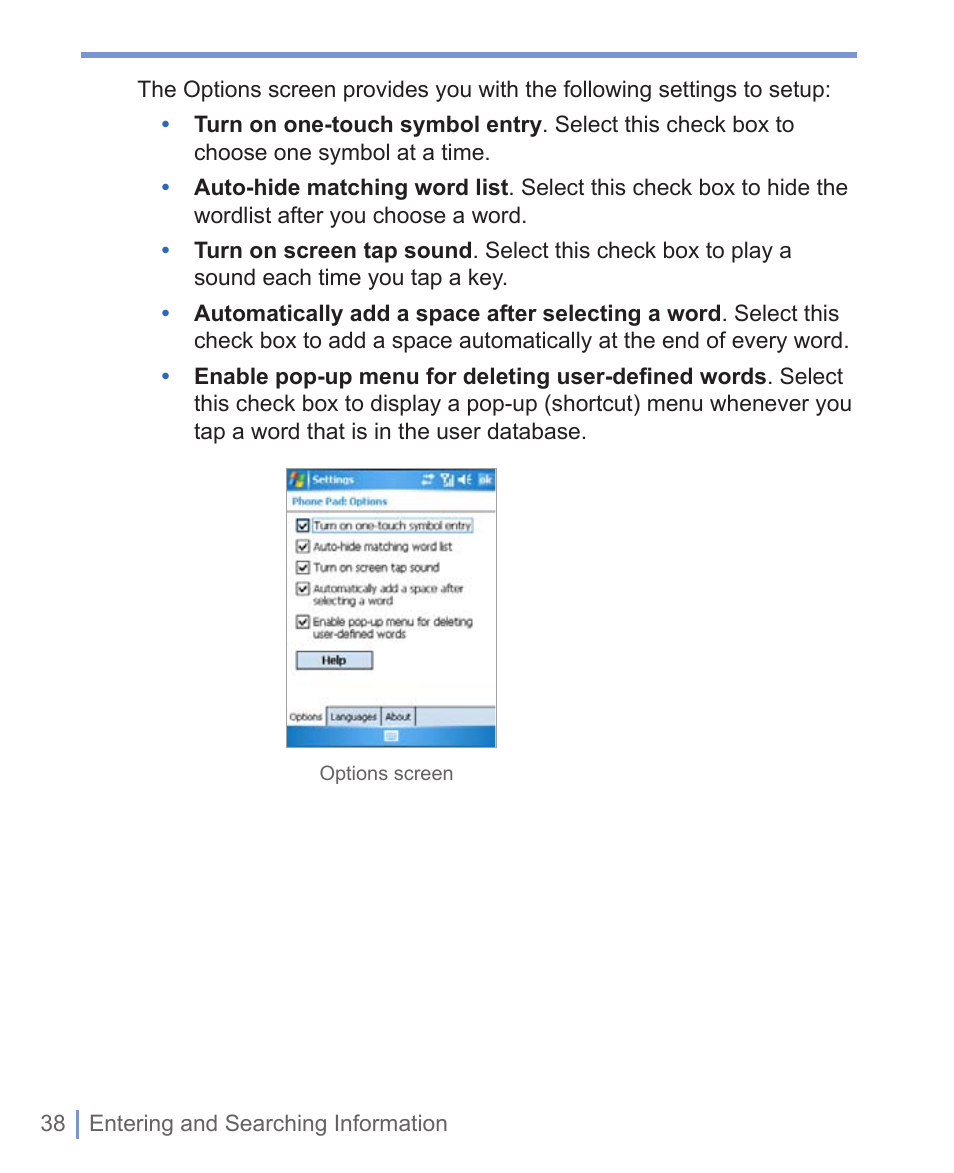 HTC 8125 User Manual | Page 38 / 192