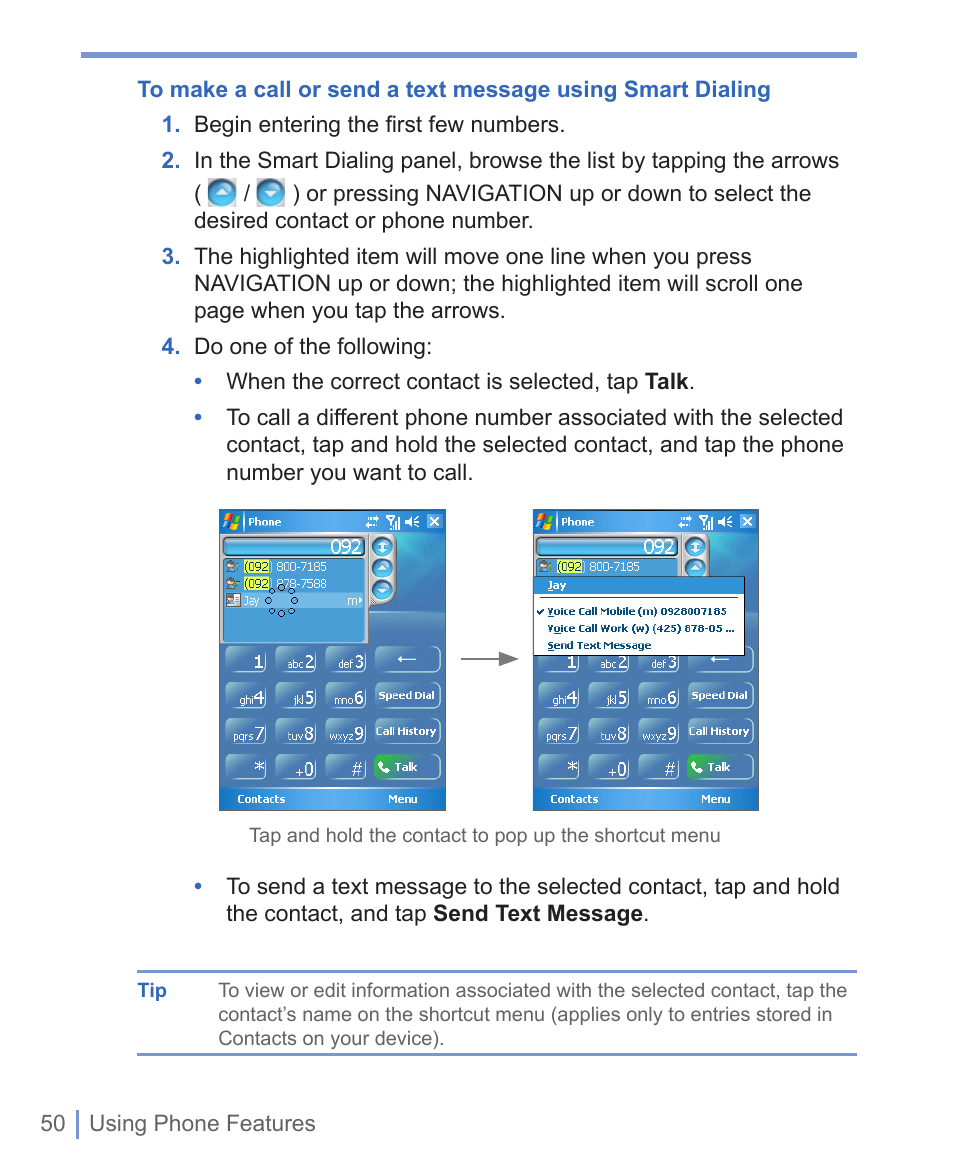 HTC 8125 User Manual | Page 50 / 192