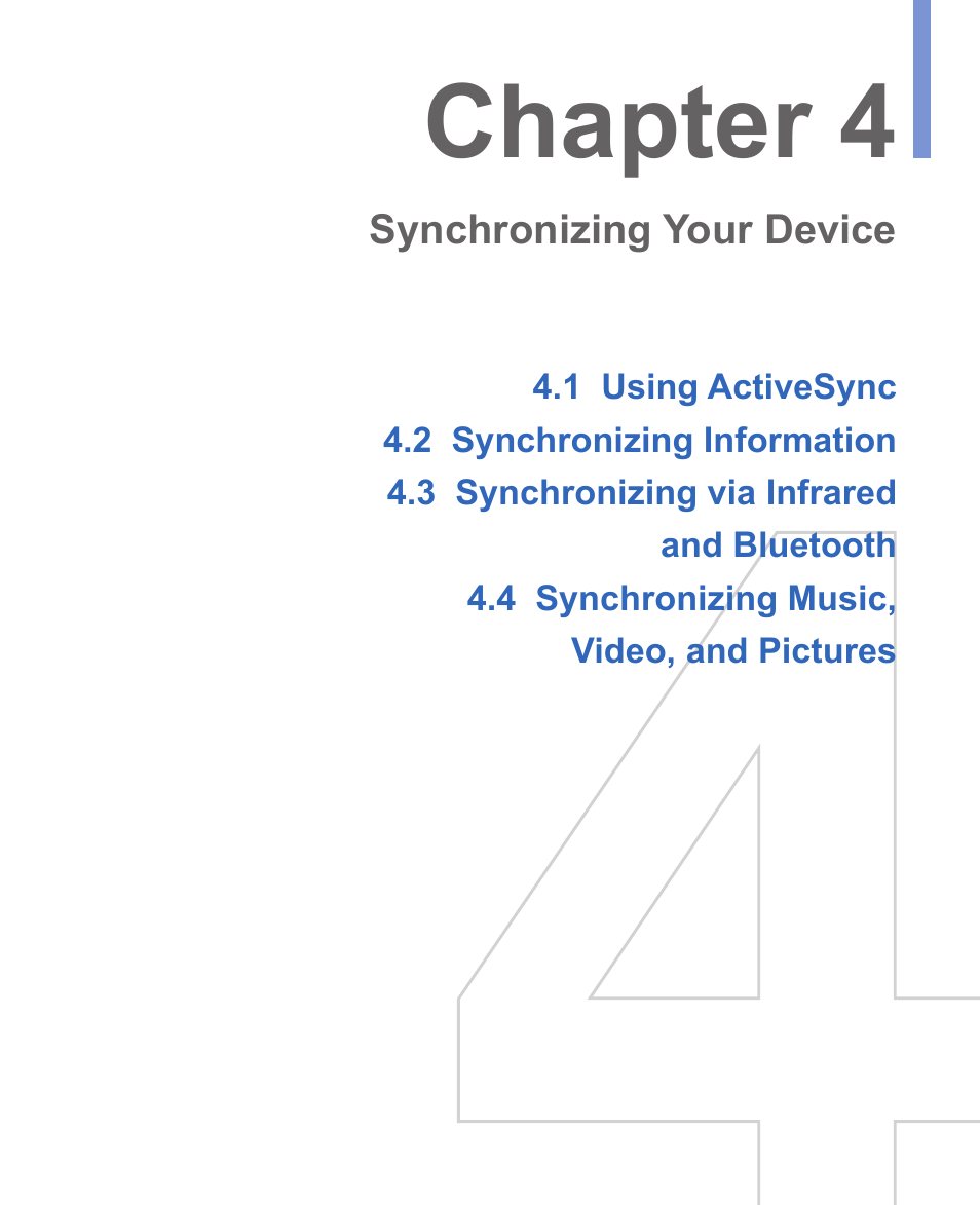 Chapter 4 | HTC 8125 User Manual | Page 55 / 192