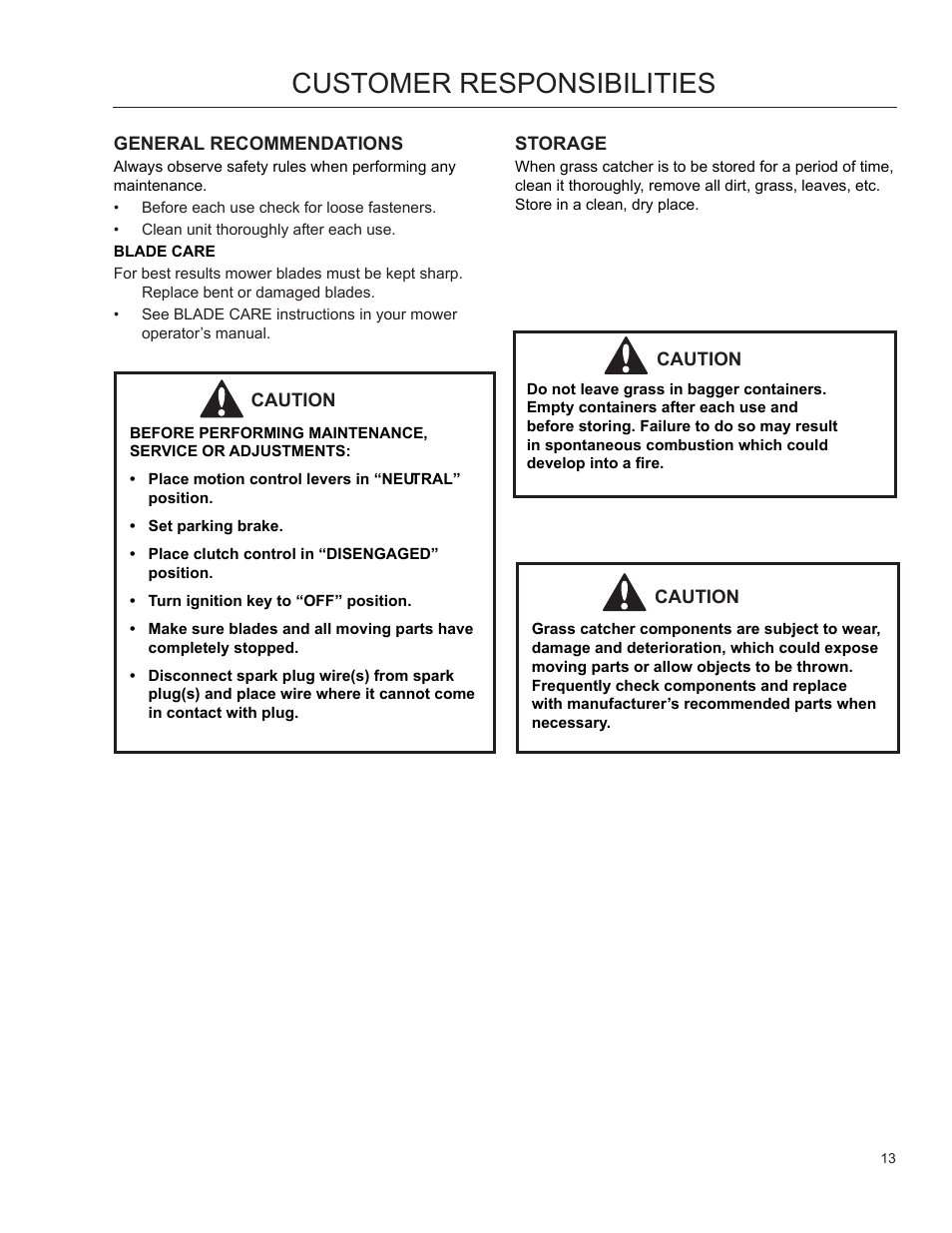 Customer responsibilities | HTC 968 999732 User Manual | Page 13 / 20