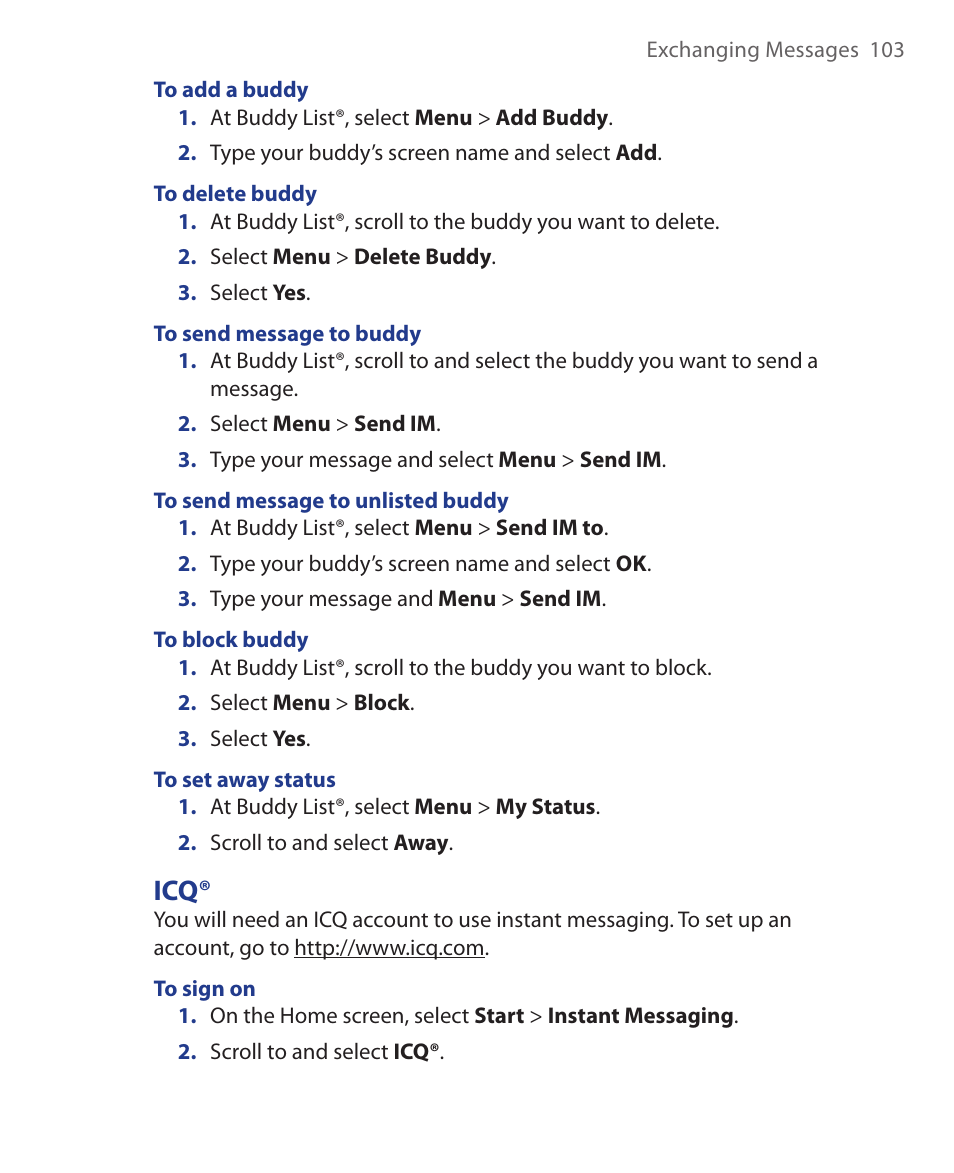HTC KII0160 User Manual | Page 103 / 212