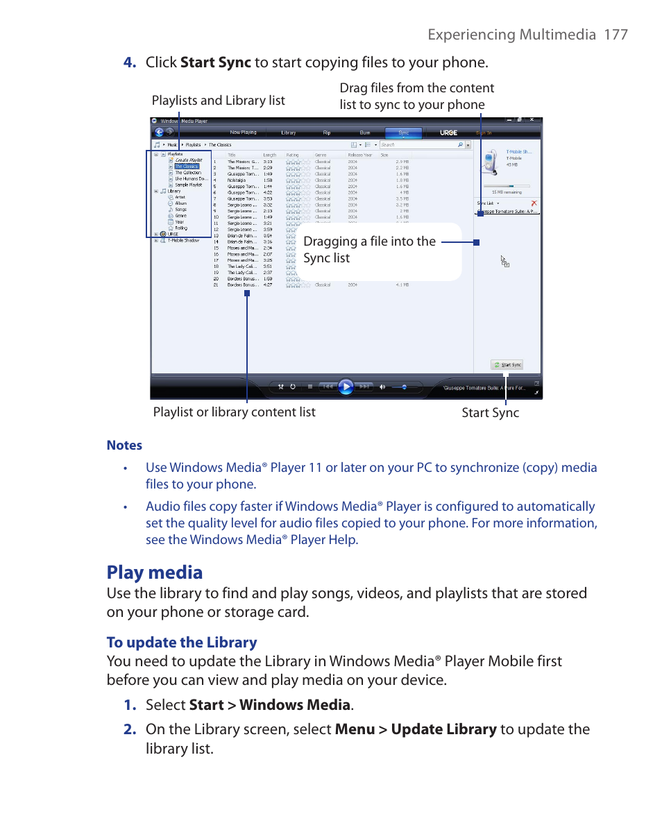 Play media | HTC KII0160 User Manual | Page 177 / 212