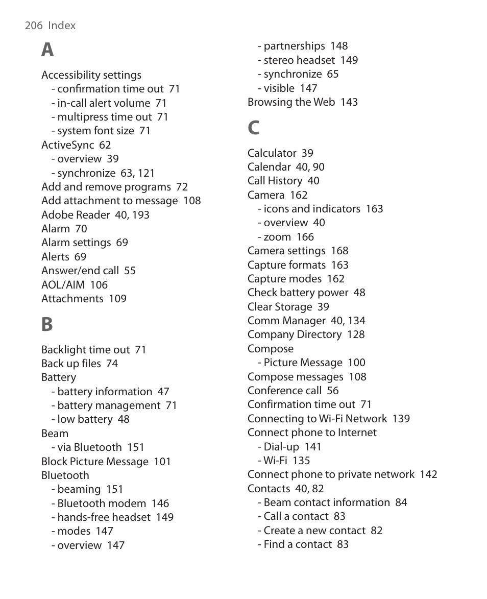 HTC KII0160 User Manual | Page 206 / 212