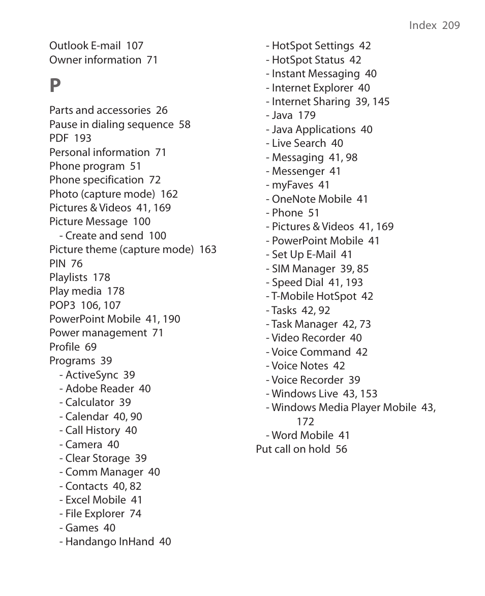 HTC KII0160 User Manual | Page 209 / 212