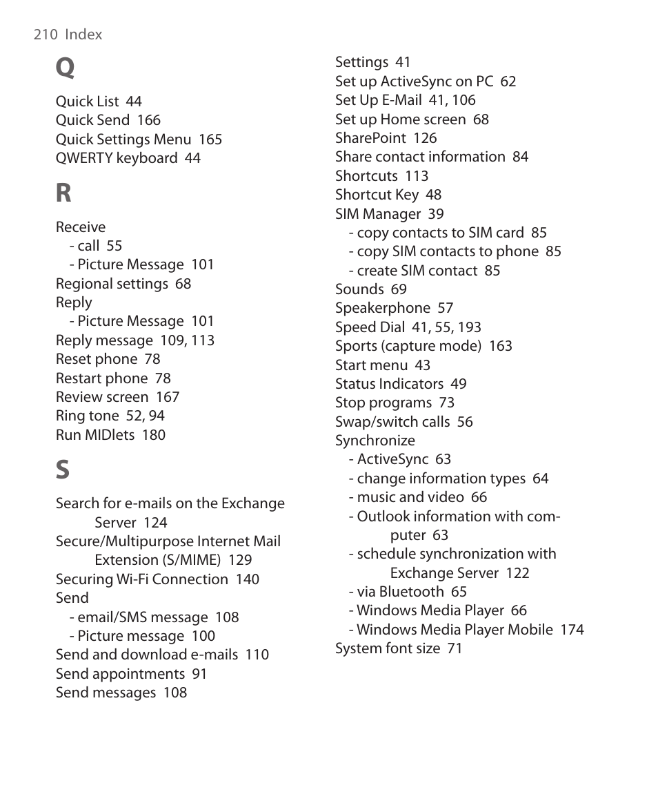 HTC KII0160 User Manual | Page 210 / 212