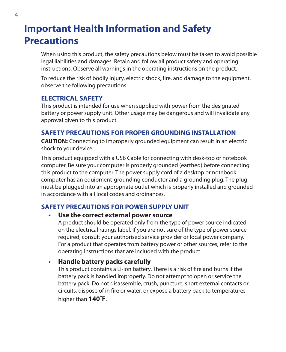 HTC KII0160 User Manual | Page 4 / 212