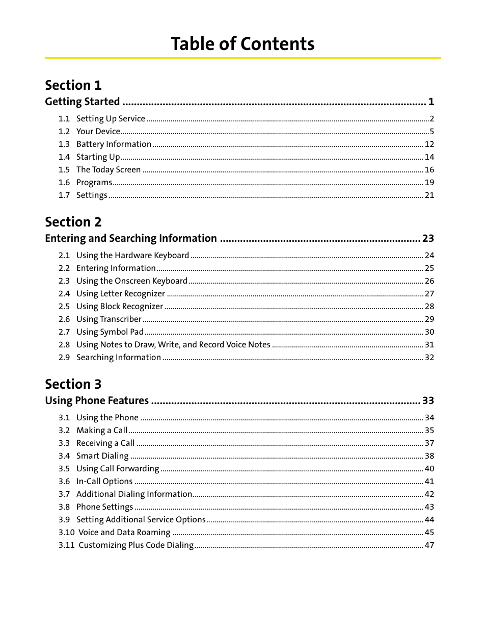 HTC Mogul User Manual | Page 4 / 188