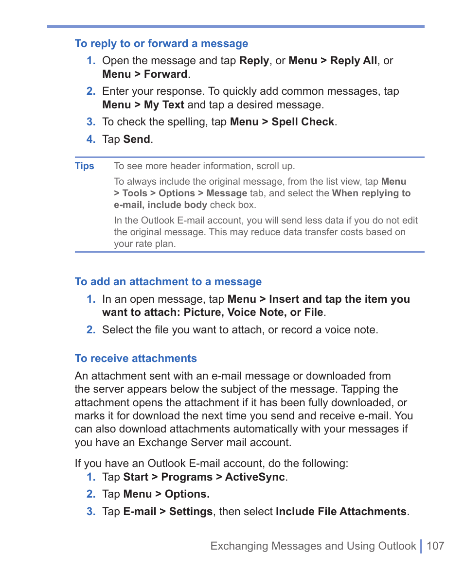HTC WIZA100 User Manual | Page 107 / 192