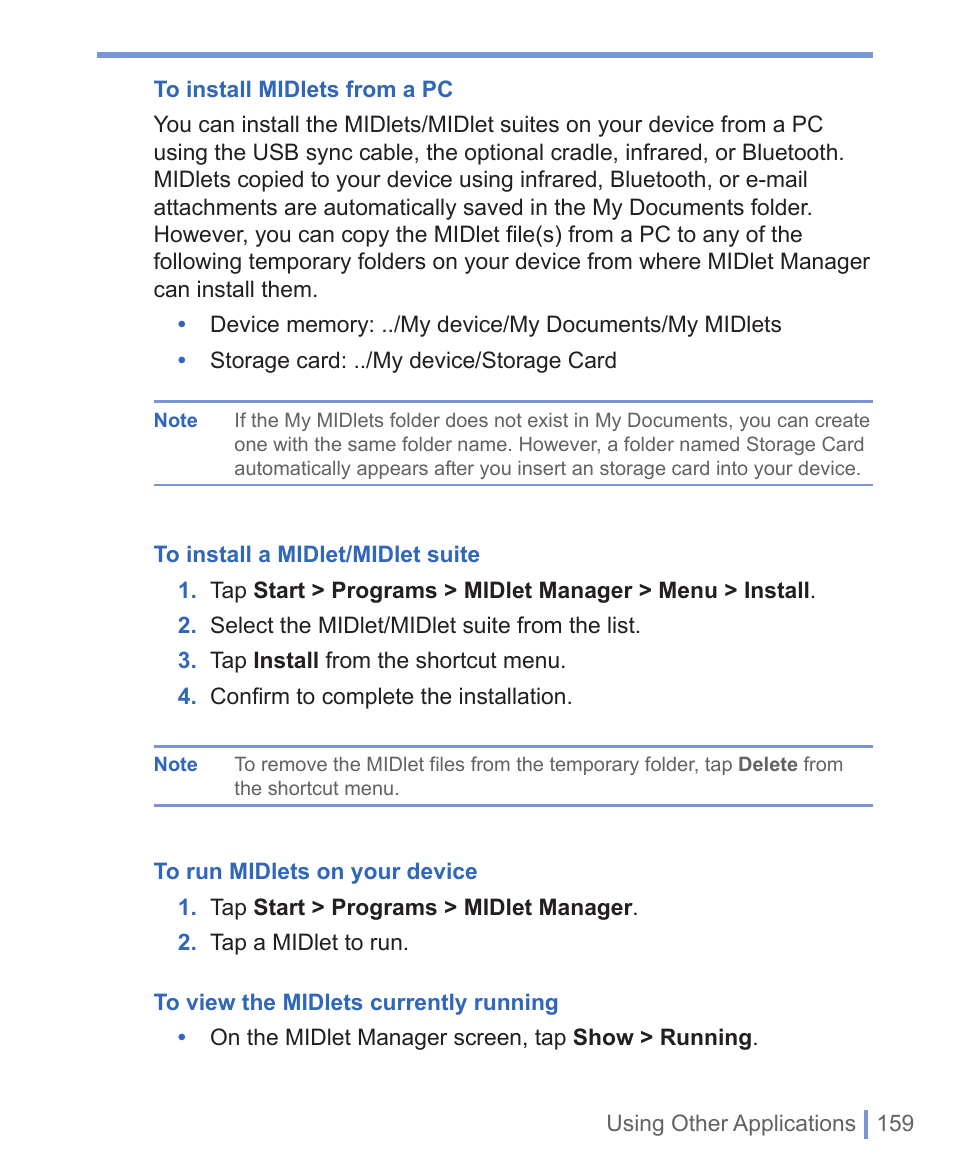 HTC WIZA100 User Manual | Page 159 / 192