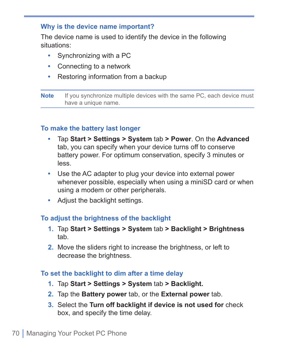 HTC WIZA100 User Manual | Page 70 / 192