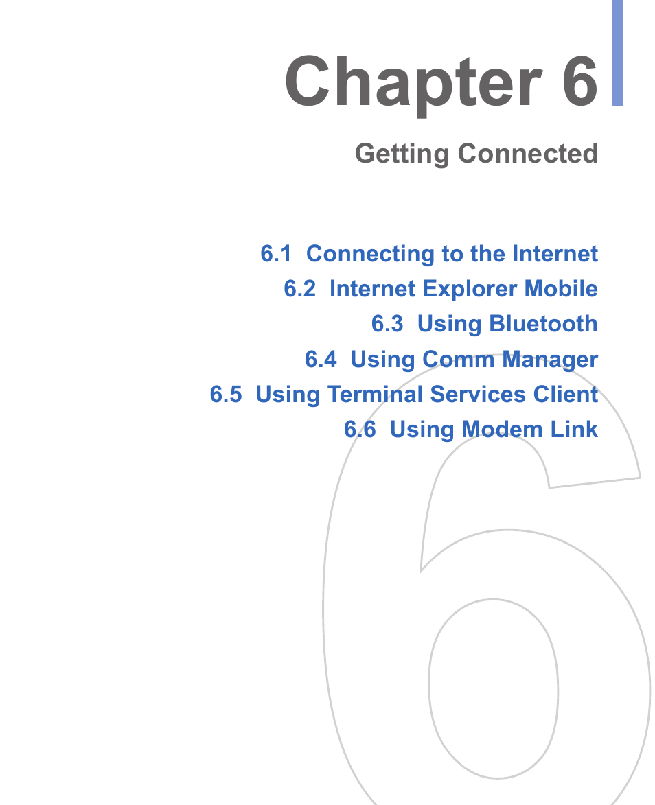 Chapter 6 | HTC WIZA100 User Manual | Page 83 / 192