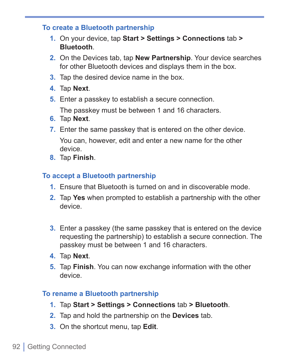 HTC WIZA100 User Manual | Page 92 / 192