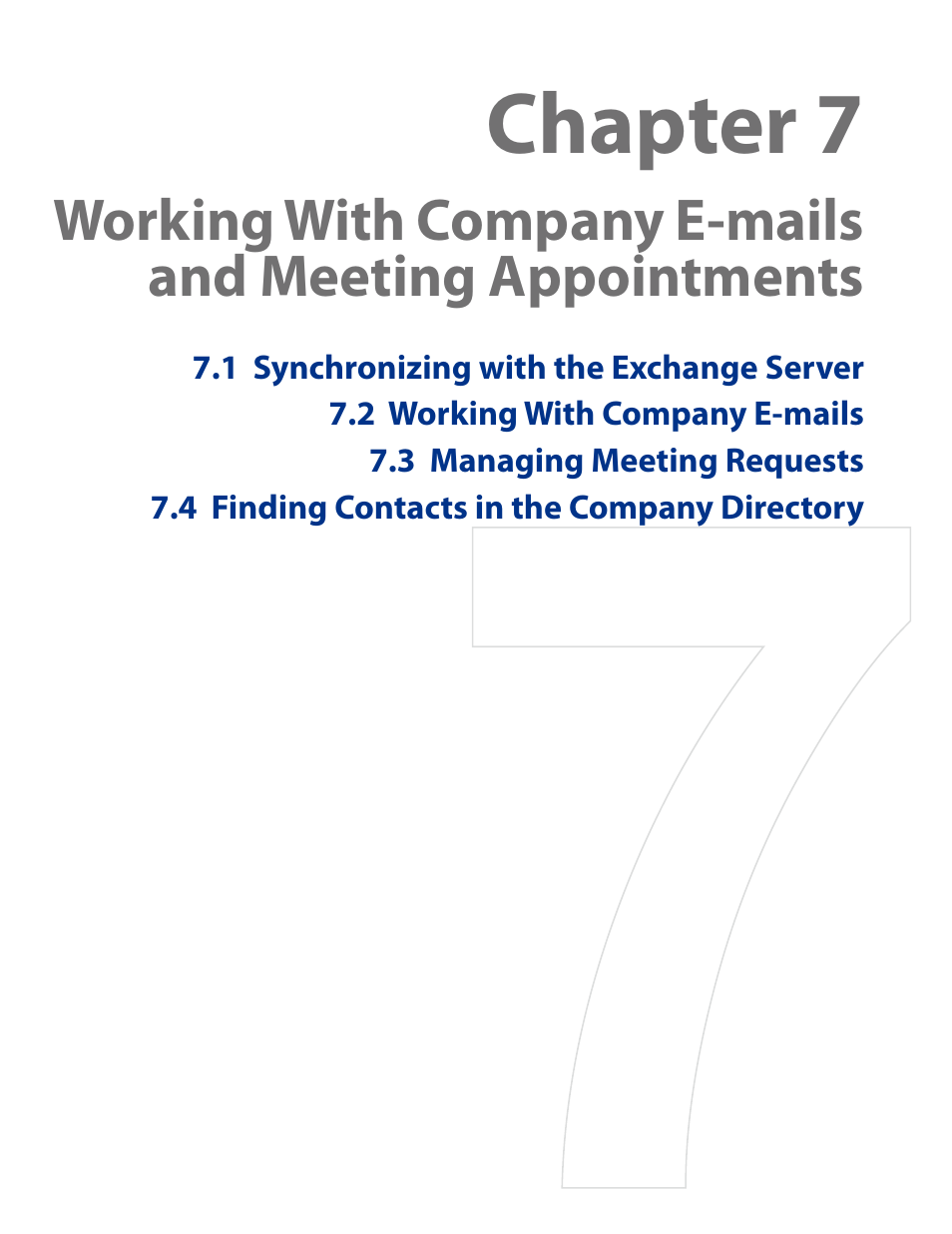 Chapter 7 working with company e-mails and meeting, Appointments, Chapter 7 | HTC AM171 User Manual | Page 69 / 158